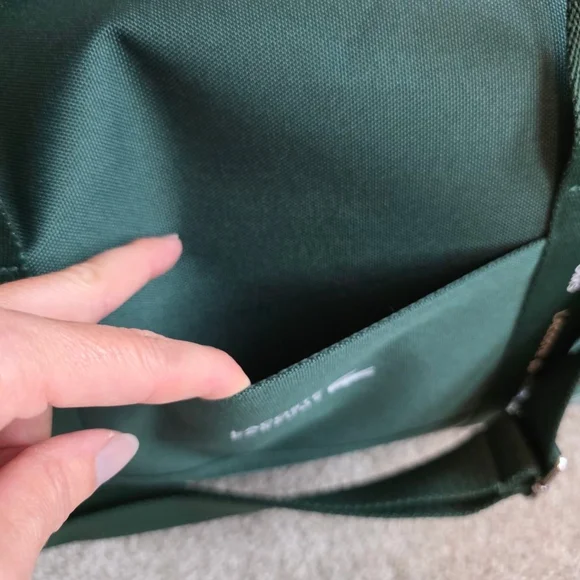 Lacoste Green Duffel Travel bag with White Accents - Picture 2 of 8